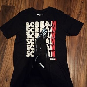 Scream Graphic Black Short Sleeve Tee